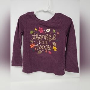 Cat & Jack "Thankful for Today" long sleeve